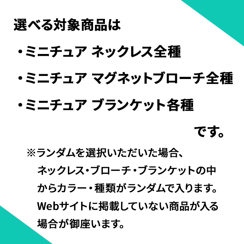 12/6(土)~【◆選べる福袋!!(送料込み)ミニチュアアクセサリー・ブランケットの中から選択OK!!◆