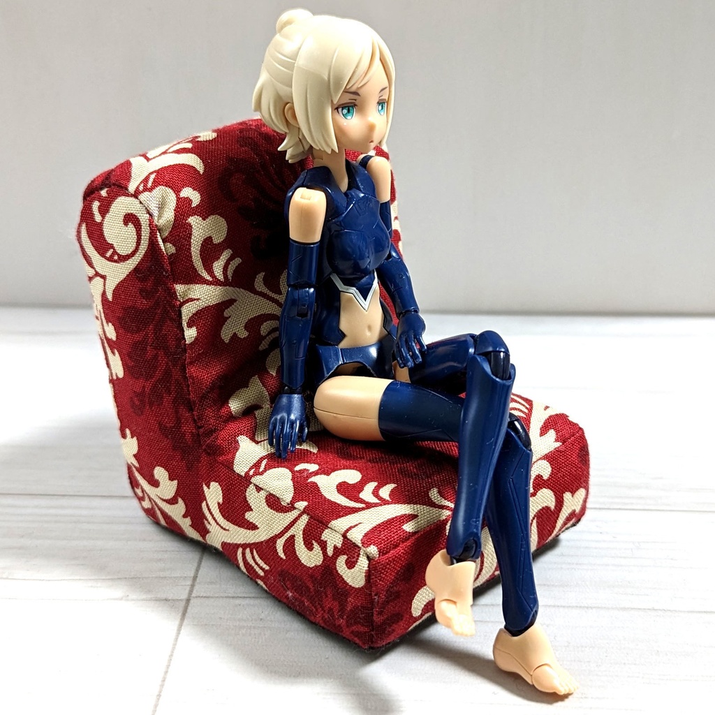ミニチュアソファ(1/12サイズ向け) D