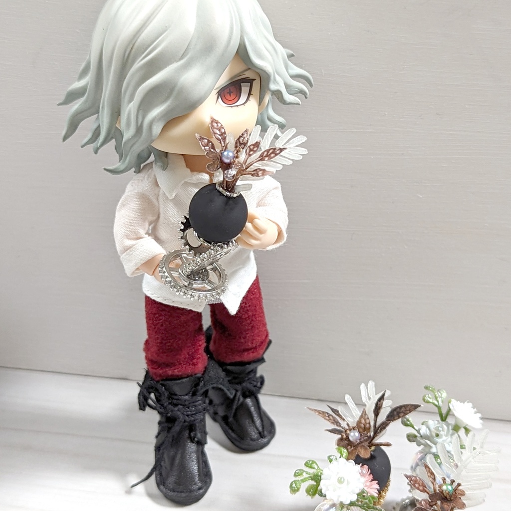 ミニチュア プラント台座付き(観葉植物)