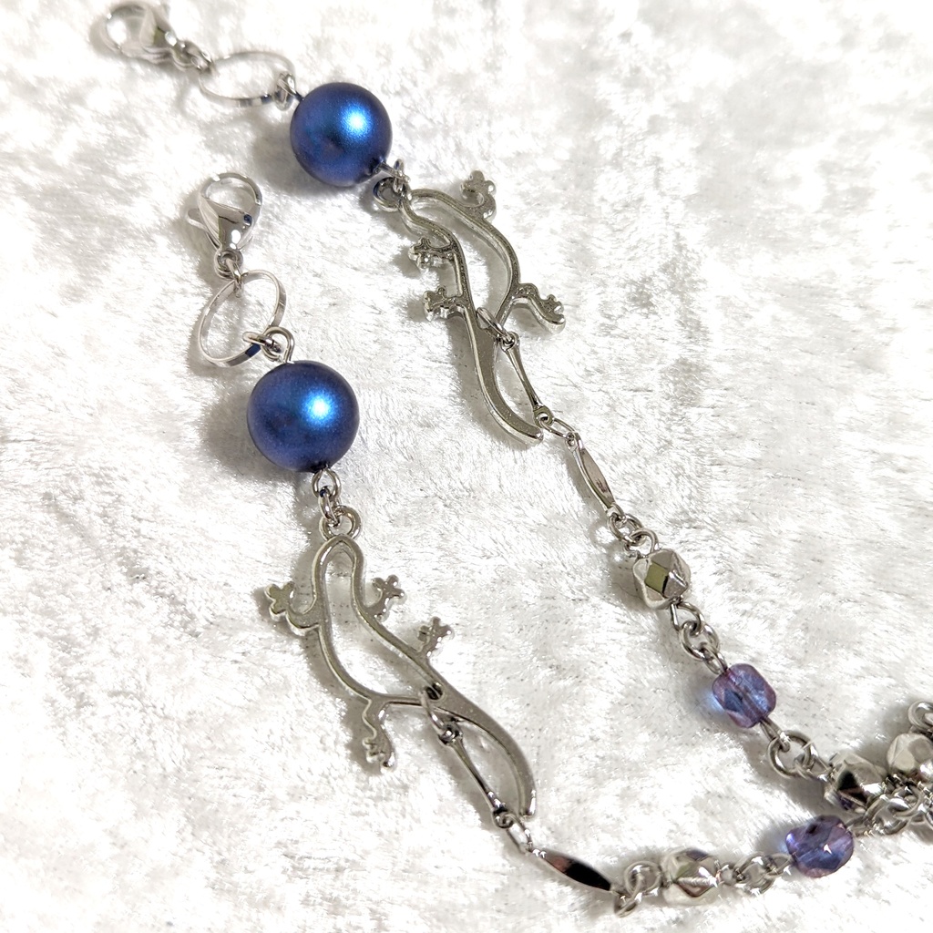 マスク(グラス)コード/白銀のトカゲ〈ブルー〉