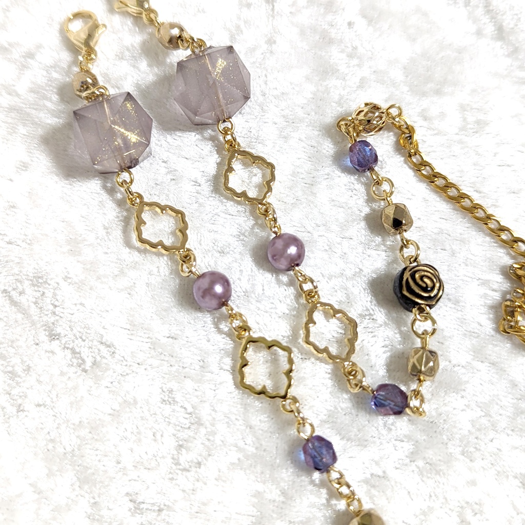 マスク(グラス)コード/モロッカンゴールド〈ヴァイオレット〉