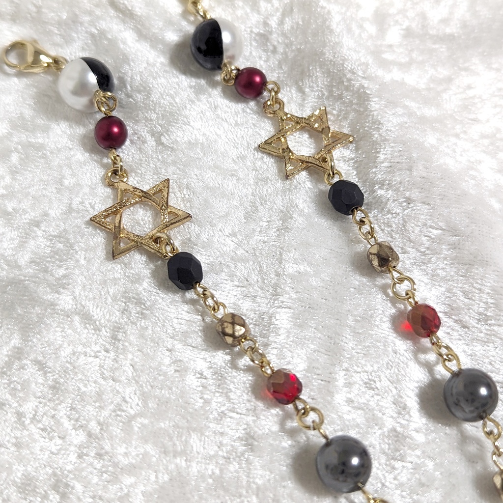 マスク(グラス)コード/陰陽六芒星〈紅〉 ヘキサグラム・レッド