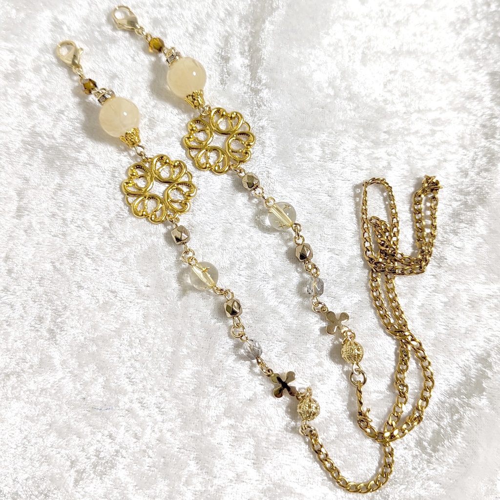 マスク(グラス)コード/オリエンタルゴールド〈ベージュ〉