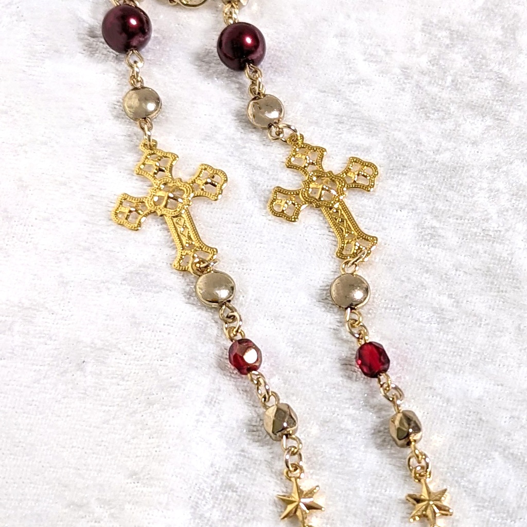 マスク(グラス)コード/ゴールドクロス〈レッド〉