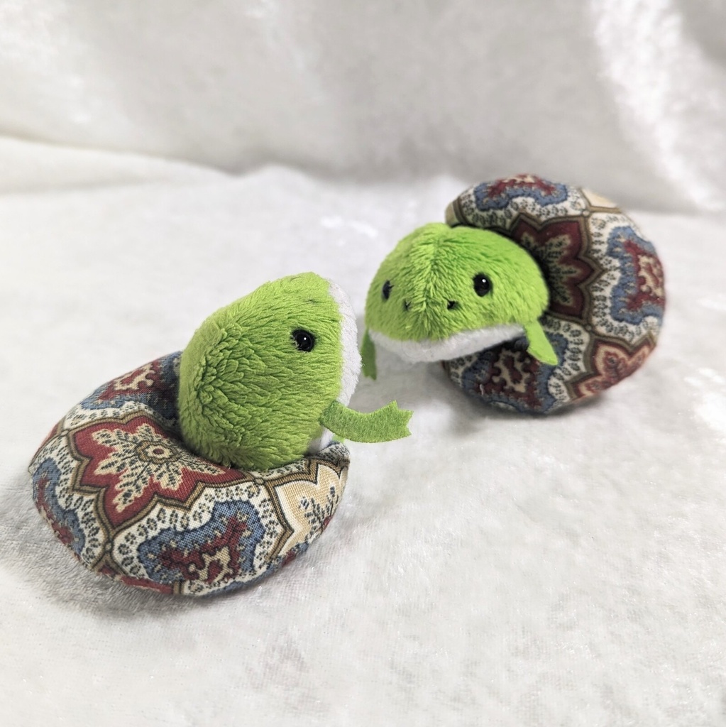 ミニチュア月型クッション/イスラム柄ブラウン・2個