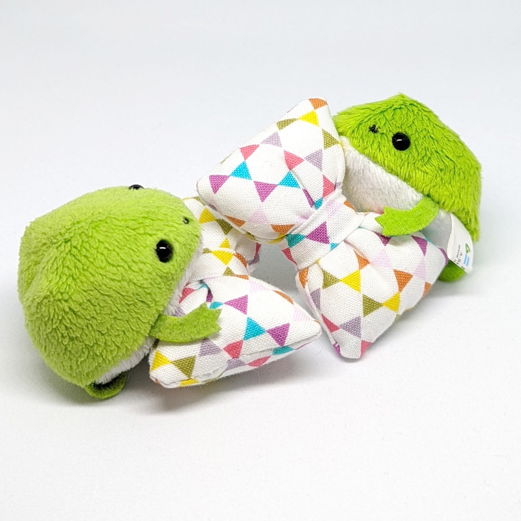 ミニチュアリボンクッション/六芒星柄・2個