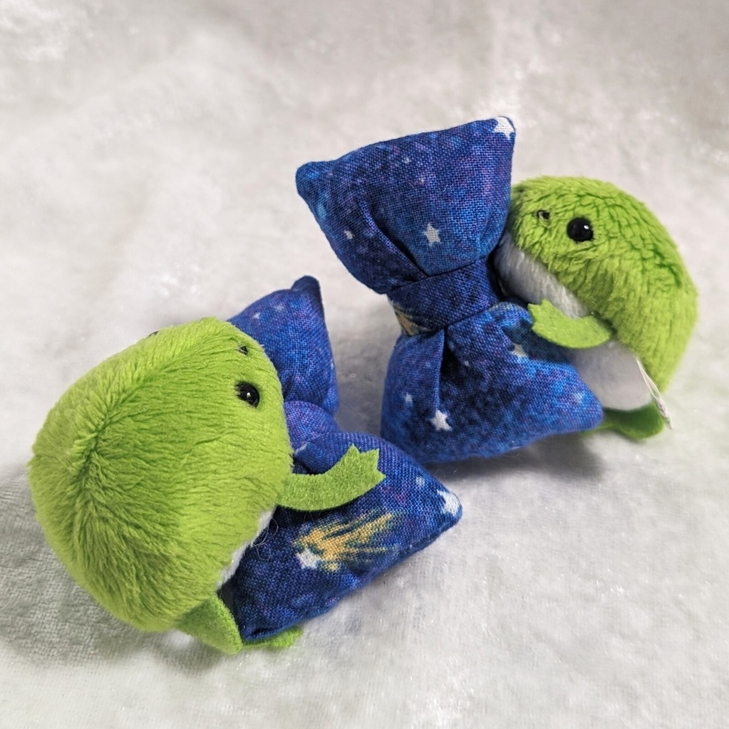 ミニチュア月型クッション/流れ星柄・2個