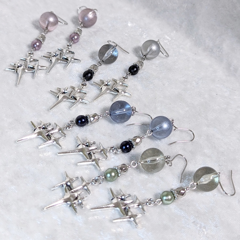 シルバー・スターピアス/イヤリング