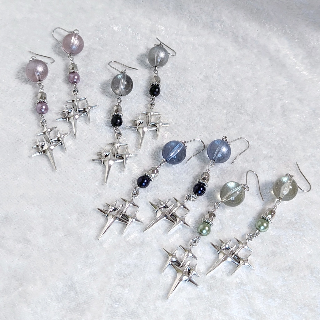 シルバー・スターピアス/イヤリング