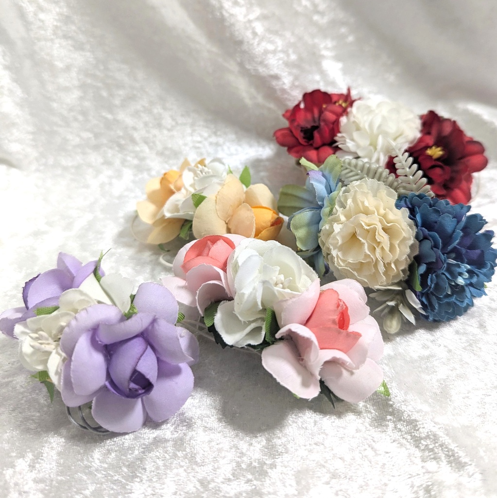 ぬいぐるみにあう花飾り(発送方法:あんしんBOOTHパック)