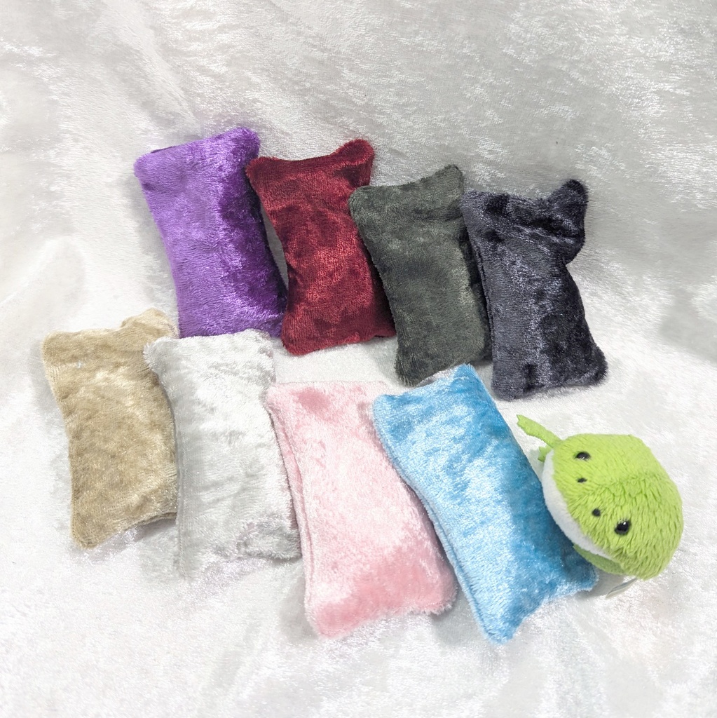 1/12寝具 ビーズ枕・単品購入用(ベロア使用/ビーズ入り)