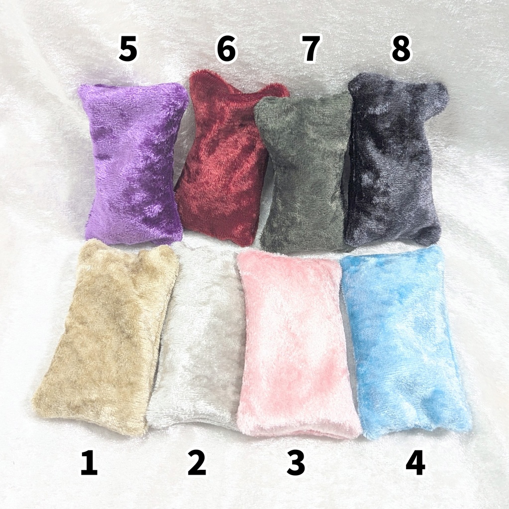 1/12寝具 ビーズ枕・単品購入用(ベロア使用/ビーズ入り)