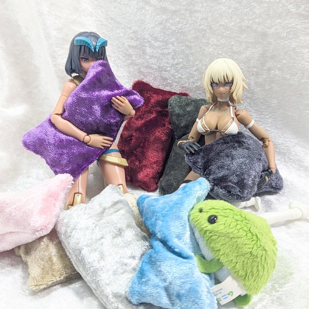 1/12寝具 ビーズ枕・単品購入用(ベロア使用/ビーズ入り)