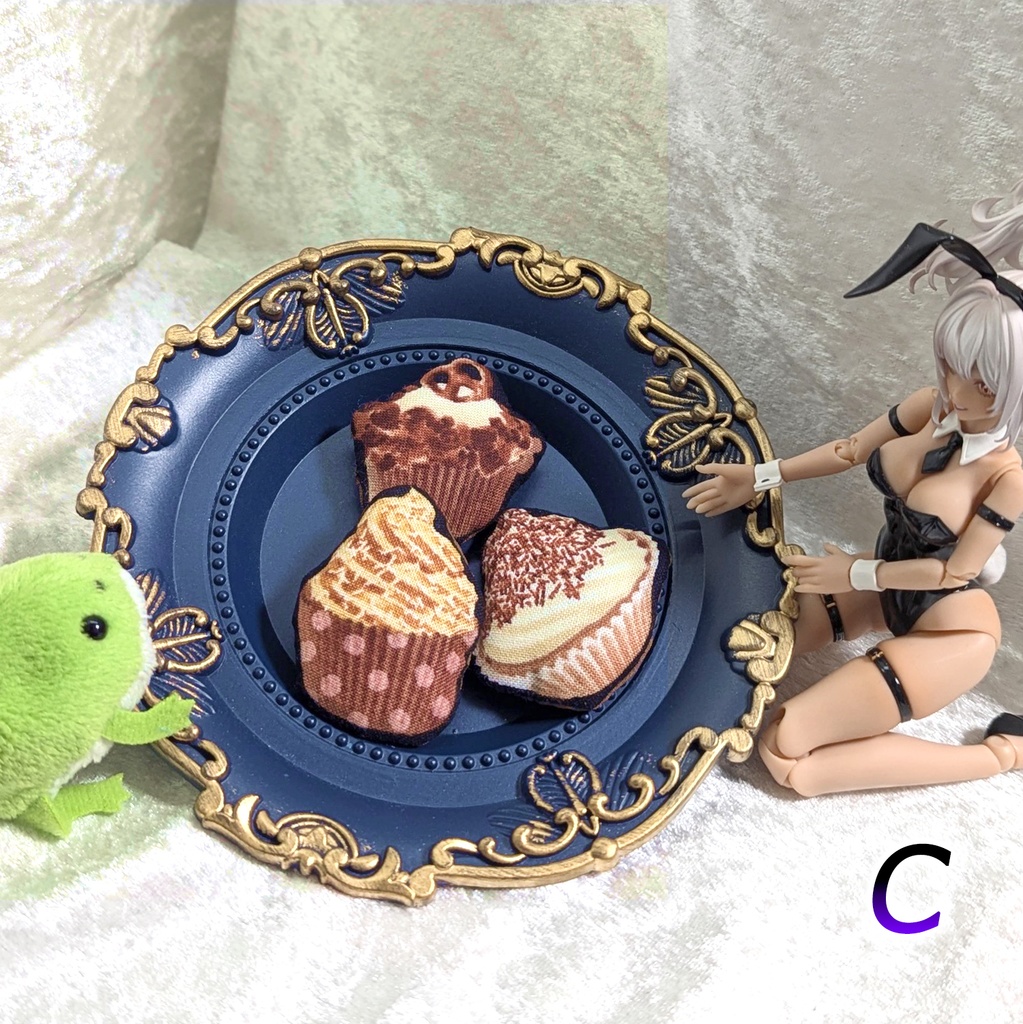 ミニチュアダイカットクッション/マフィン