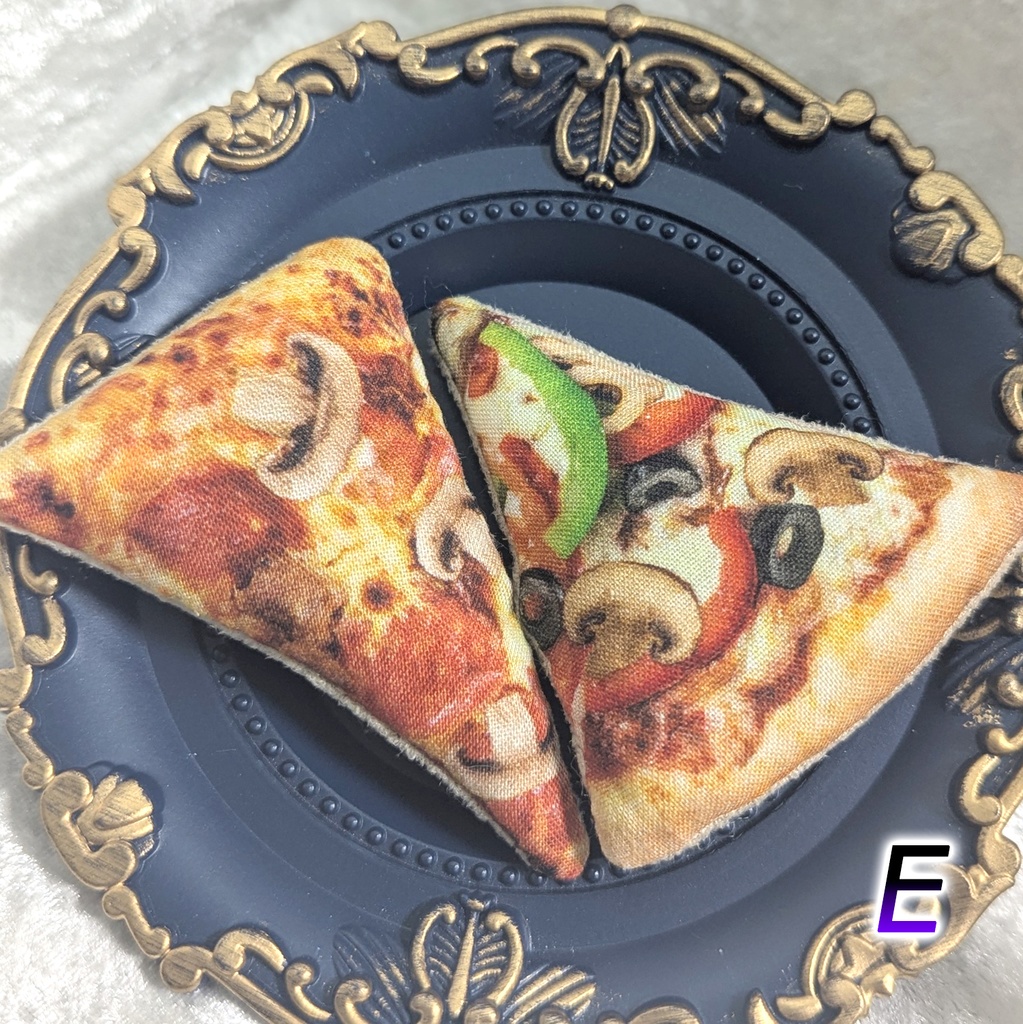 ミニチュアダイカットクッション/ピザ