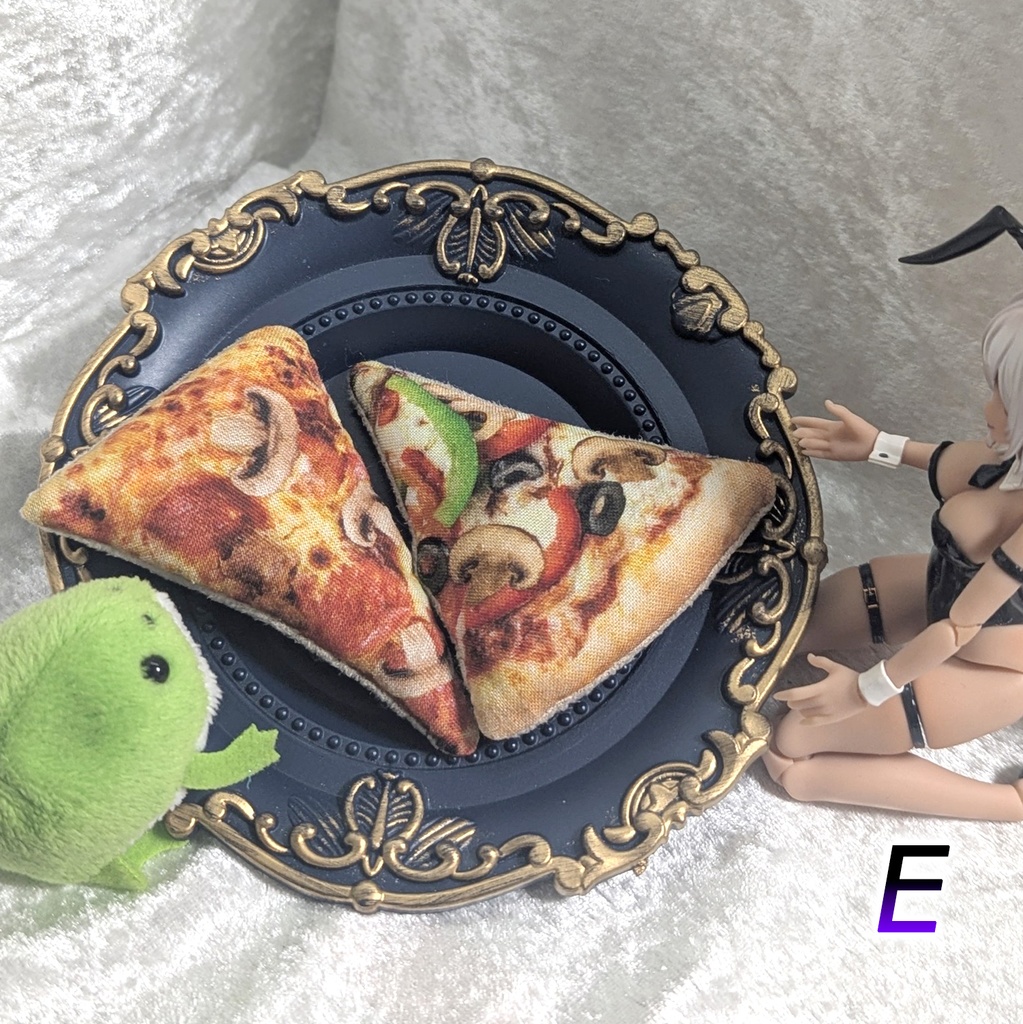 ミニチュアダイカットクッション/ピザ