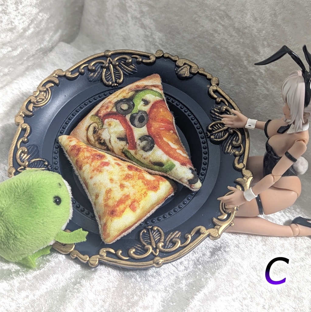 ミニチュアダイカットクッション/ピザ