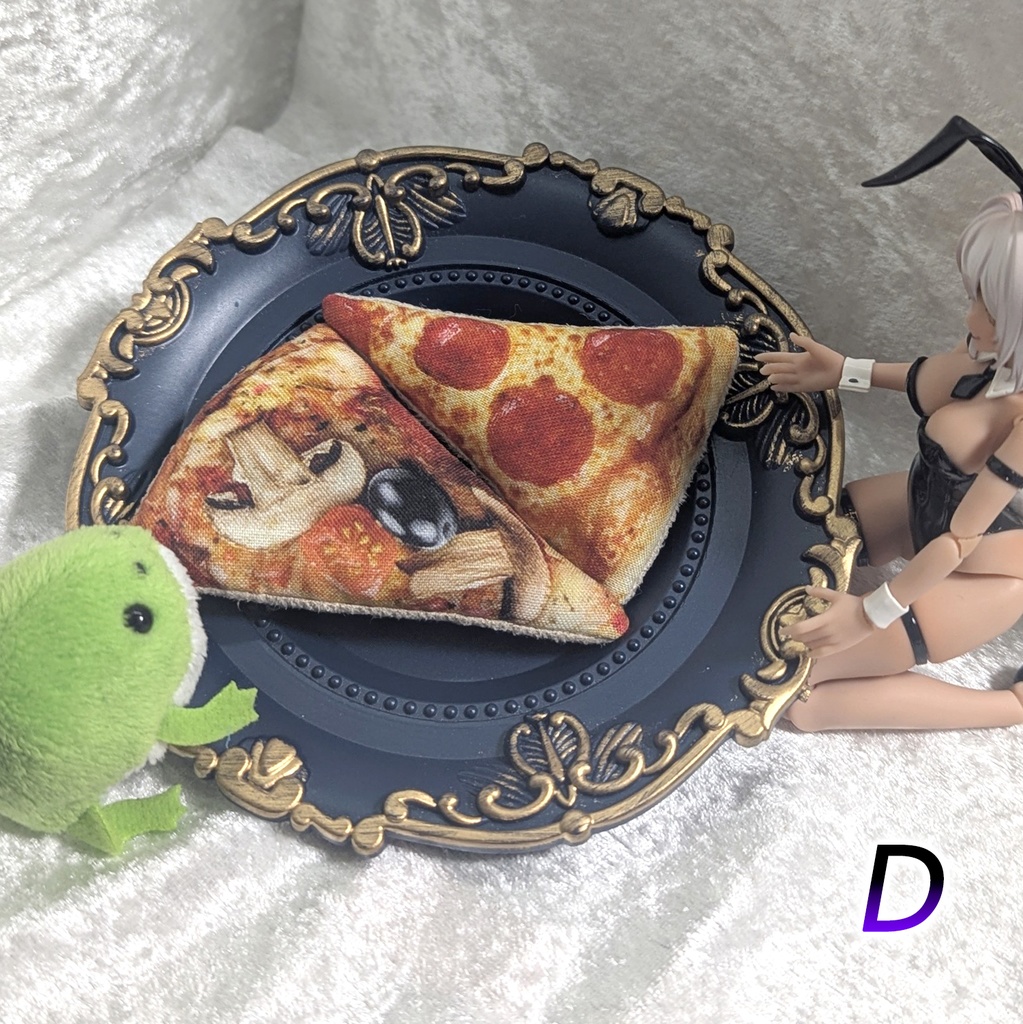 ミニチュアダイカットクッション/ピザ