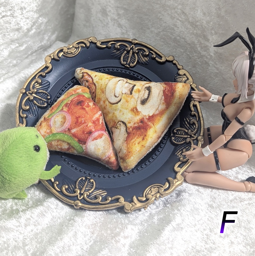 ミニチュアダイカットクッション/ピザ