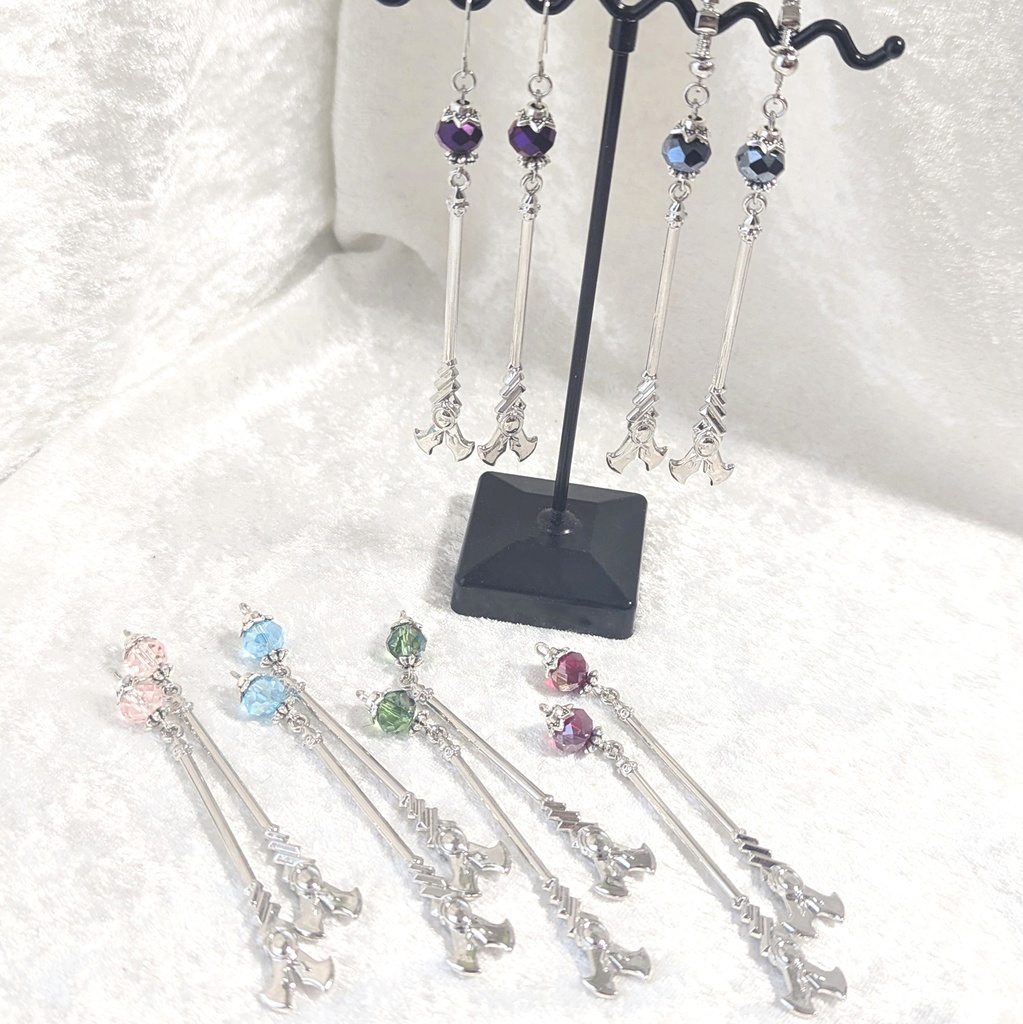 シルバー/魔法の杖 ピアス/イヤリング