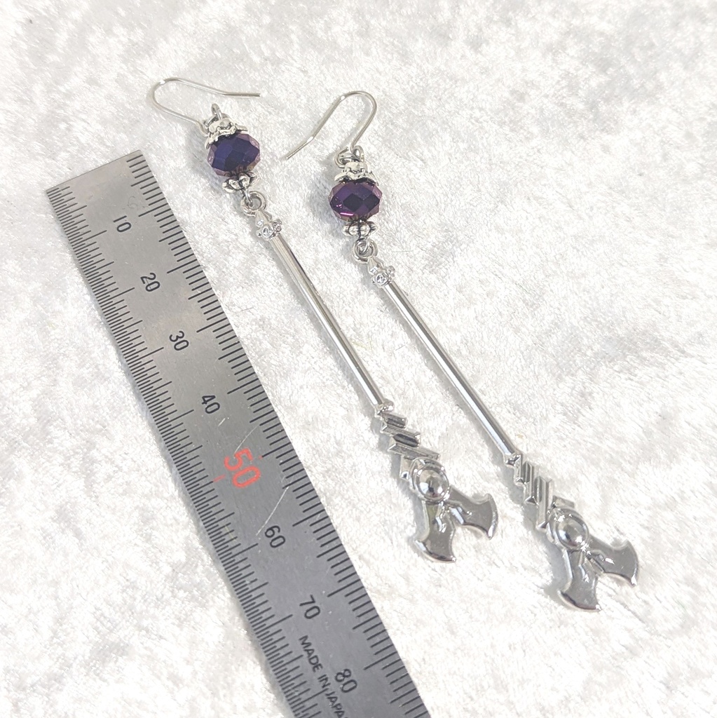 シルバー/魔法の杖 ピアス/イヤリング