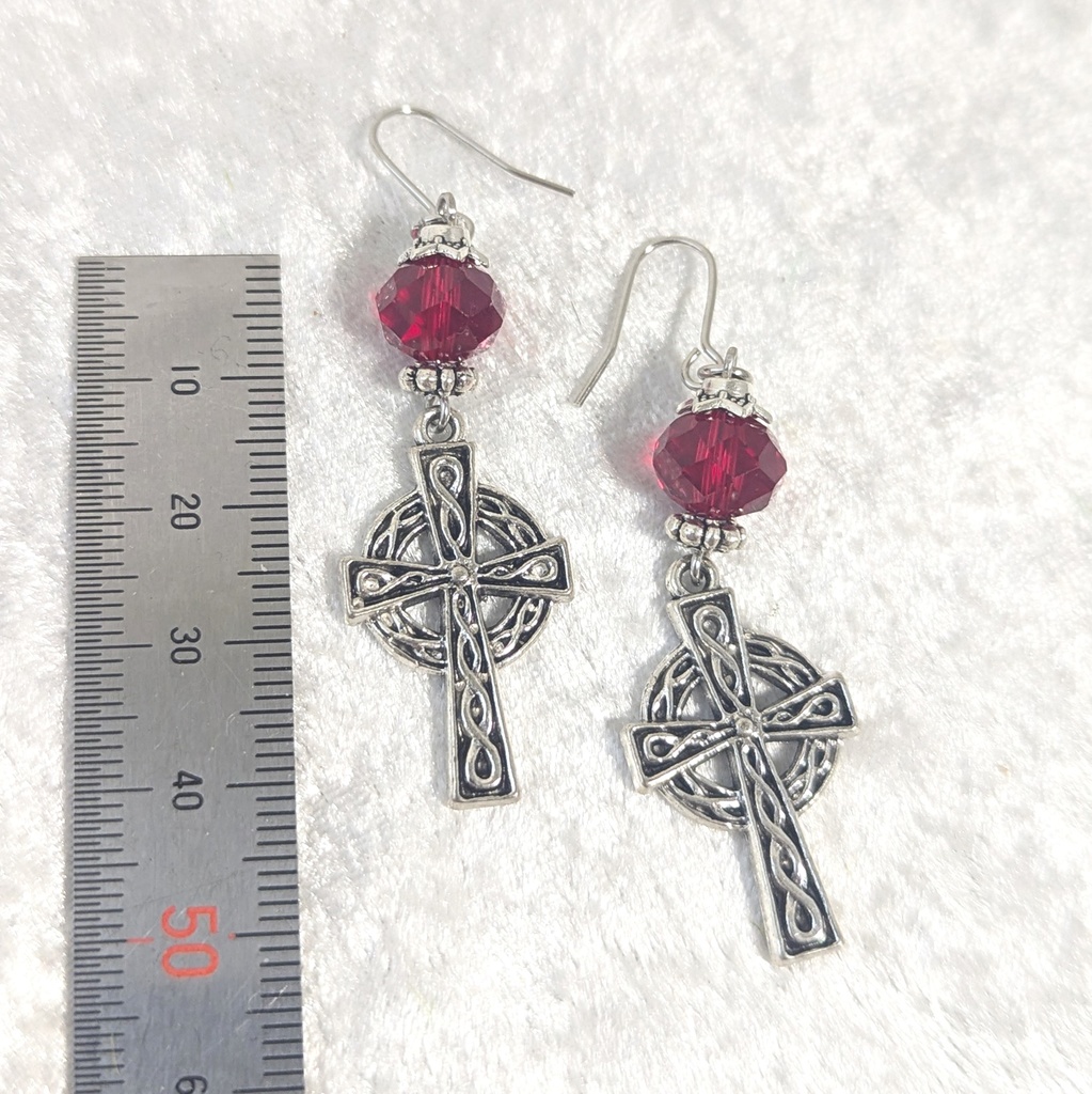 シルバー/ケルティック・クロス ピアス/イヤリング