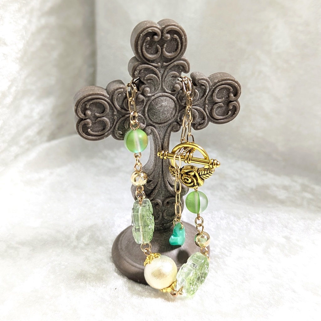 マンテルブレスレット/グリーンスウィート