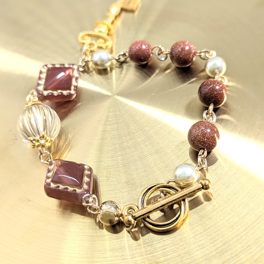 マンテルブレスレット/金の鍵と金砂石の腕輪