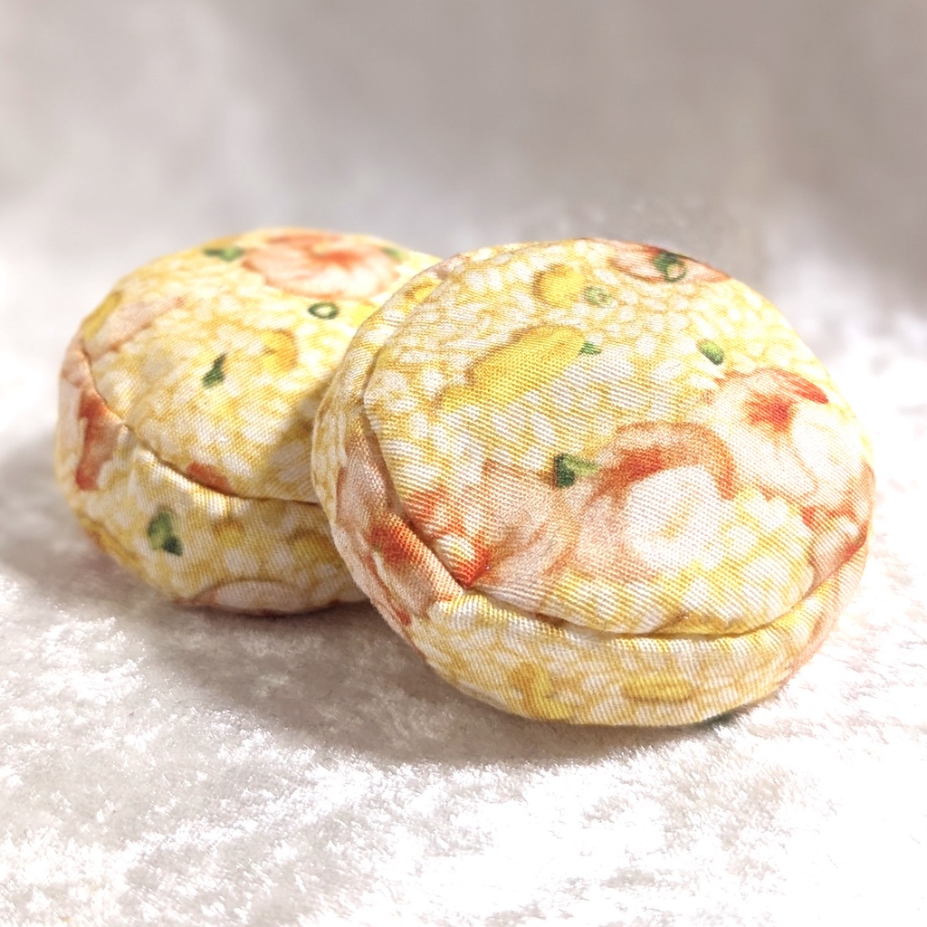 ミニチュアビーズクッション/ラウンド型 海老炒飯・2個