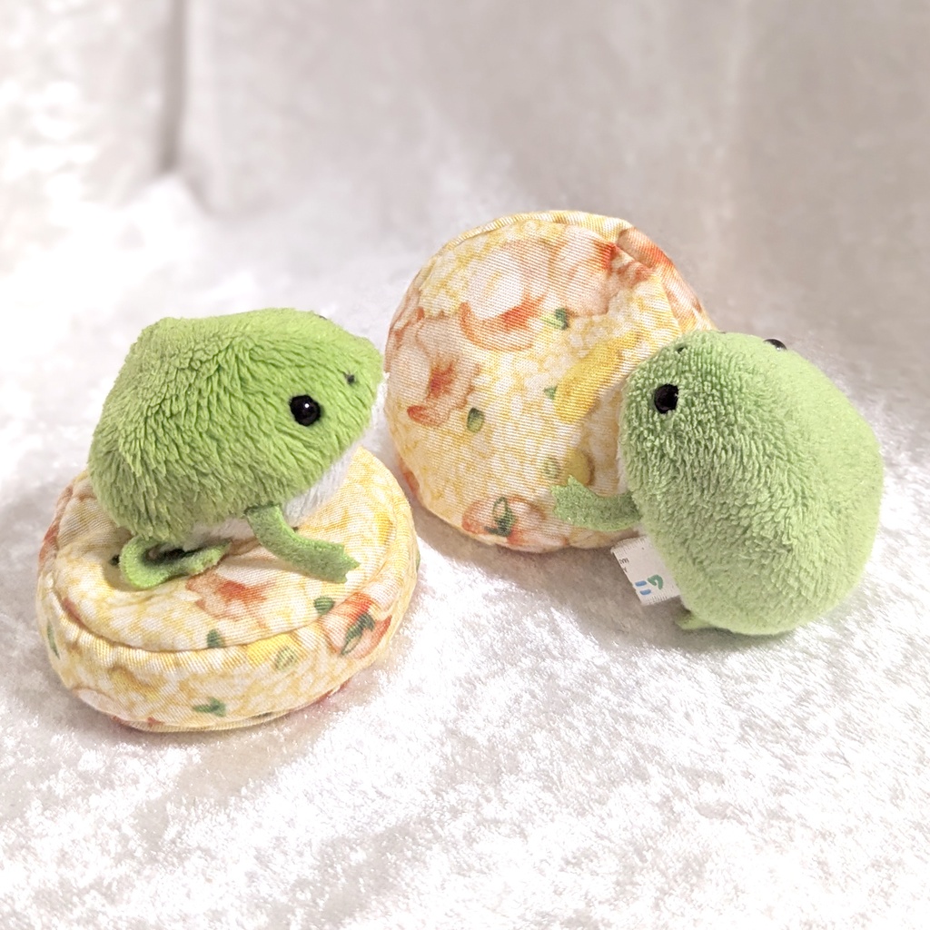 ミニチュアビーズクッション/ラウンド型 海老炒飯・2個