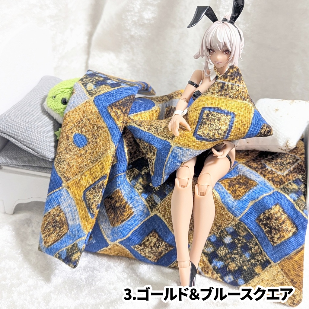 【7/18 新柄追加】ミニチュア 1/12寝具セット C