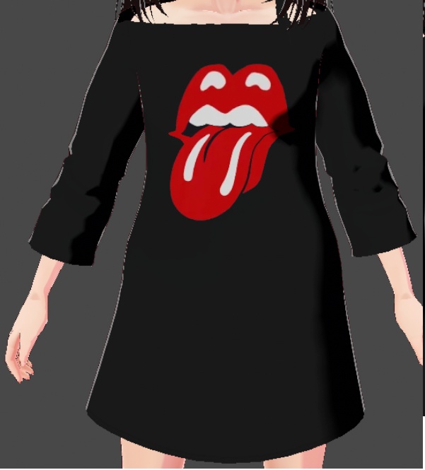 オフショルダーブラックトップ(3種セット) / Off-Shoulder Black Top (3 Variations)