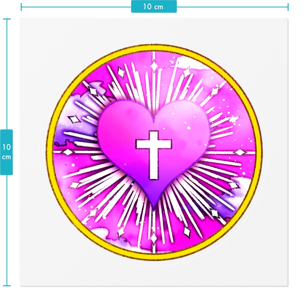 存在しない宗教ロゴステッカー