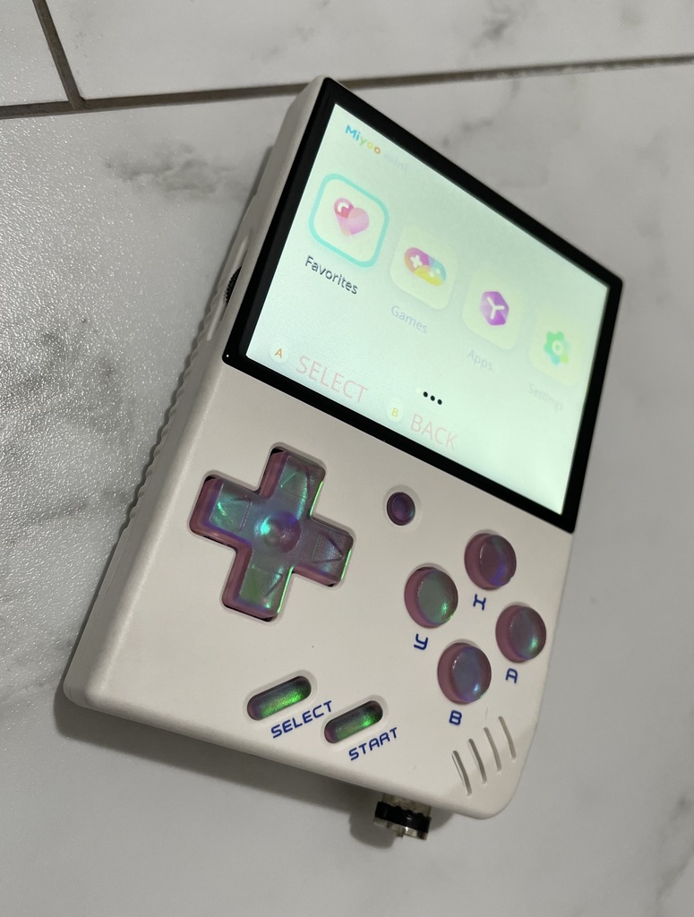 Miyoo mini用 V2&V3(旧型) ボタンセット オパールカラー