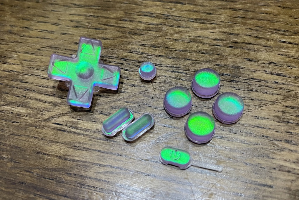 Miyoo mini用 V2&V3(旧型) ボタンセット オパールカラー