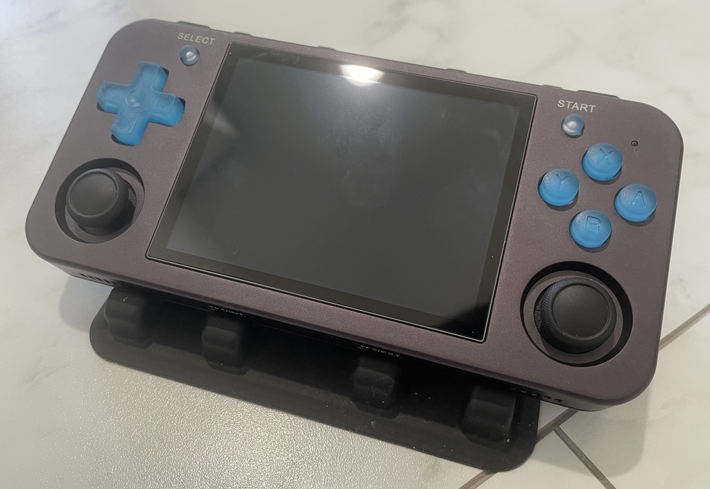 RG35XXH・RG353M用 ボタンセット クリアー+蓄光ブルー