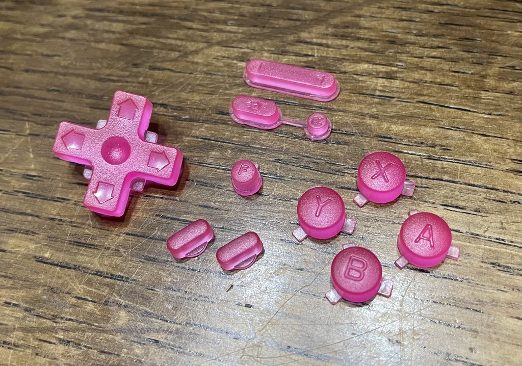 RG353V用 ボタンセット クリアーカラー