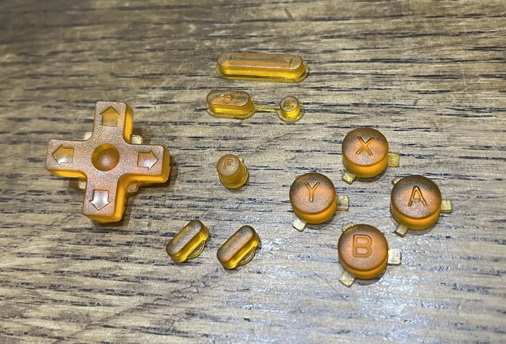 RG353V用 ボタンセット クリアーカラー