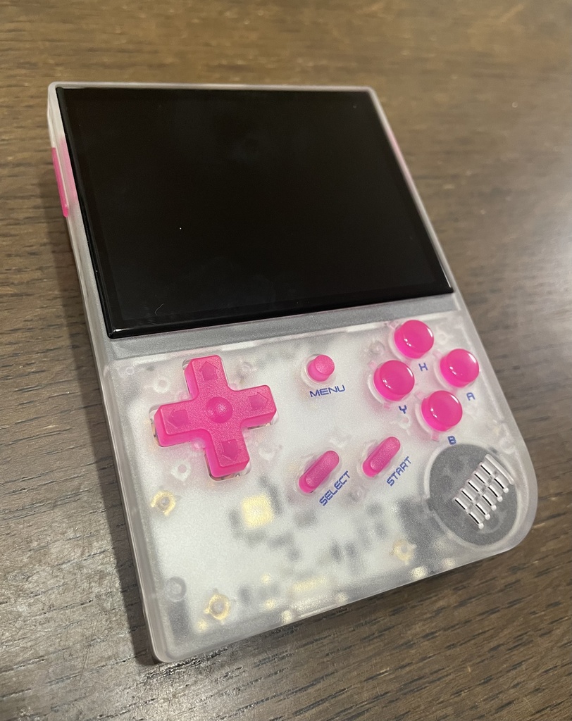 RG35XX用 ボタンセット クリアーピンク