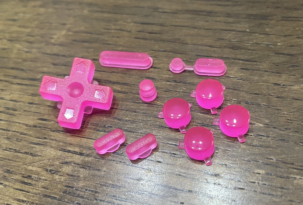 RG35XX用 ボタンセット クリアピンク