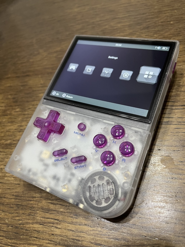 RG35XX用 ボタンセット クリアーバイオレット