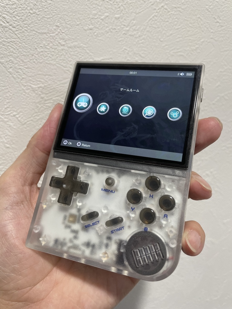 RG35XX用 ボタンセット クリアーブラック