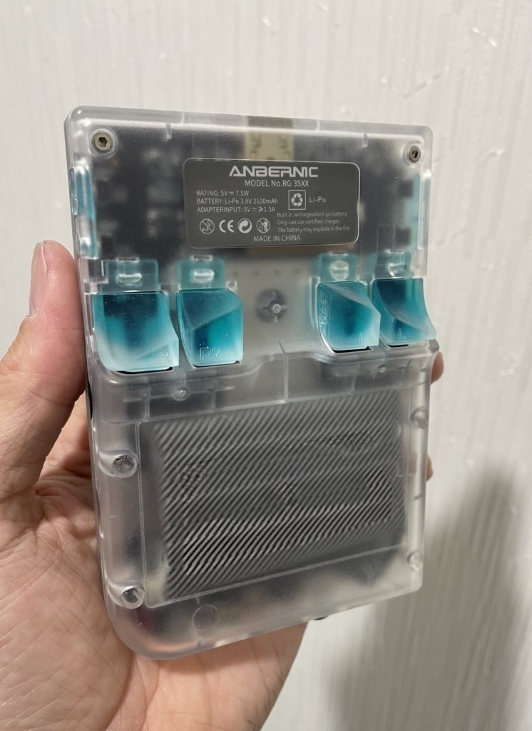 RG35XX用 背面ボタンセット Better Buttons for RG35XX Clear Color