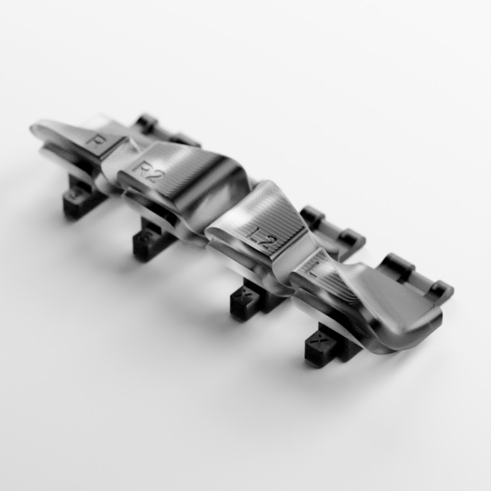 RG35XX用 背面ボタンセット Better Buttons for RG35XX Clear Color