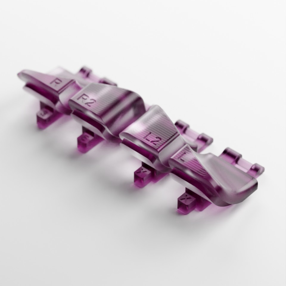 RG35XX用 背面ボタンセット Better Buttons for RG35XX Clear Color