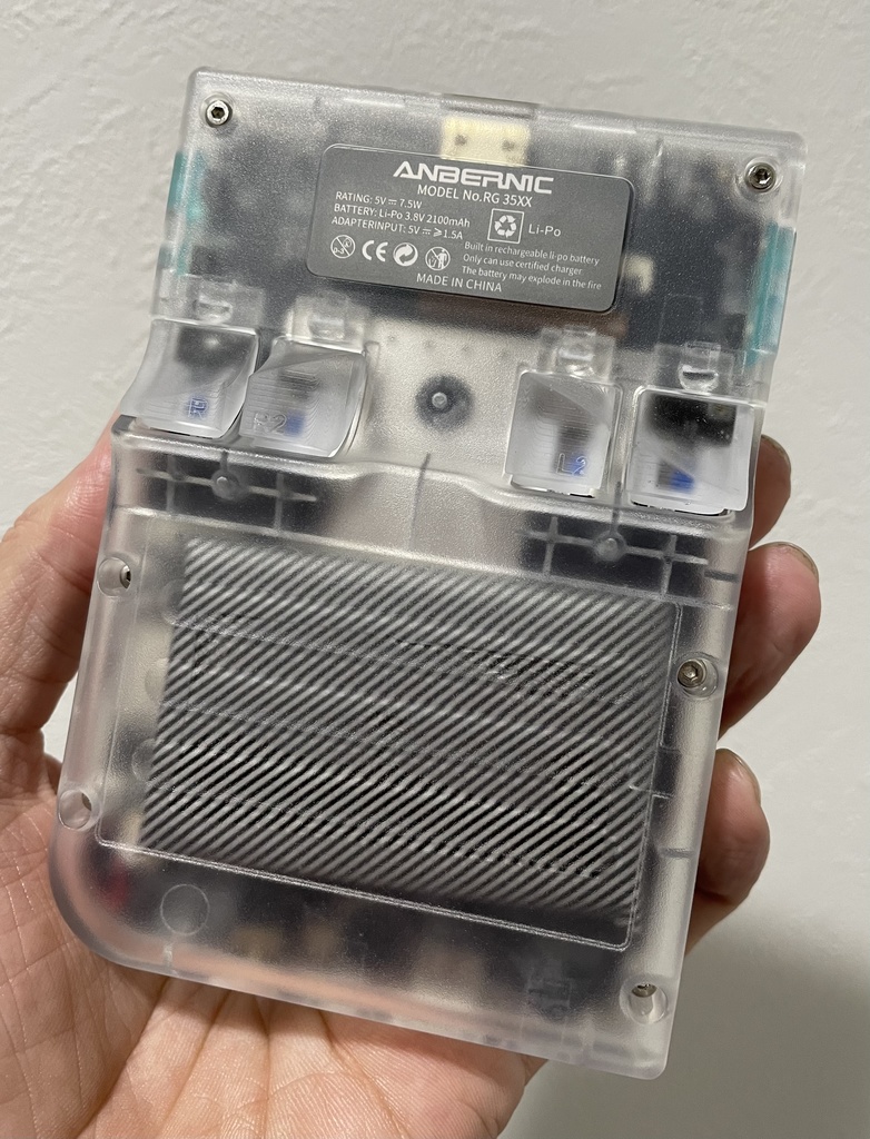 RG35XX用 背面ボタンセット Better Buttons for RG35XX Clear Color