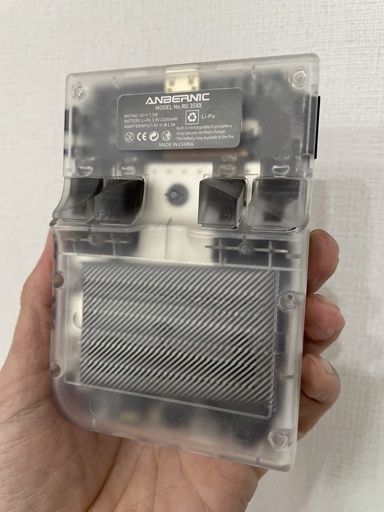 RG35XX用 背面ボタンセット Better Buttons for RG35XX Clear Color