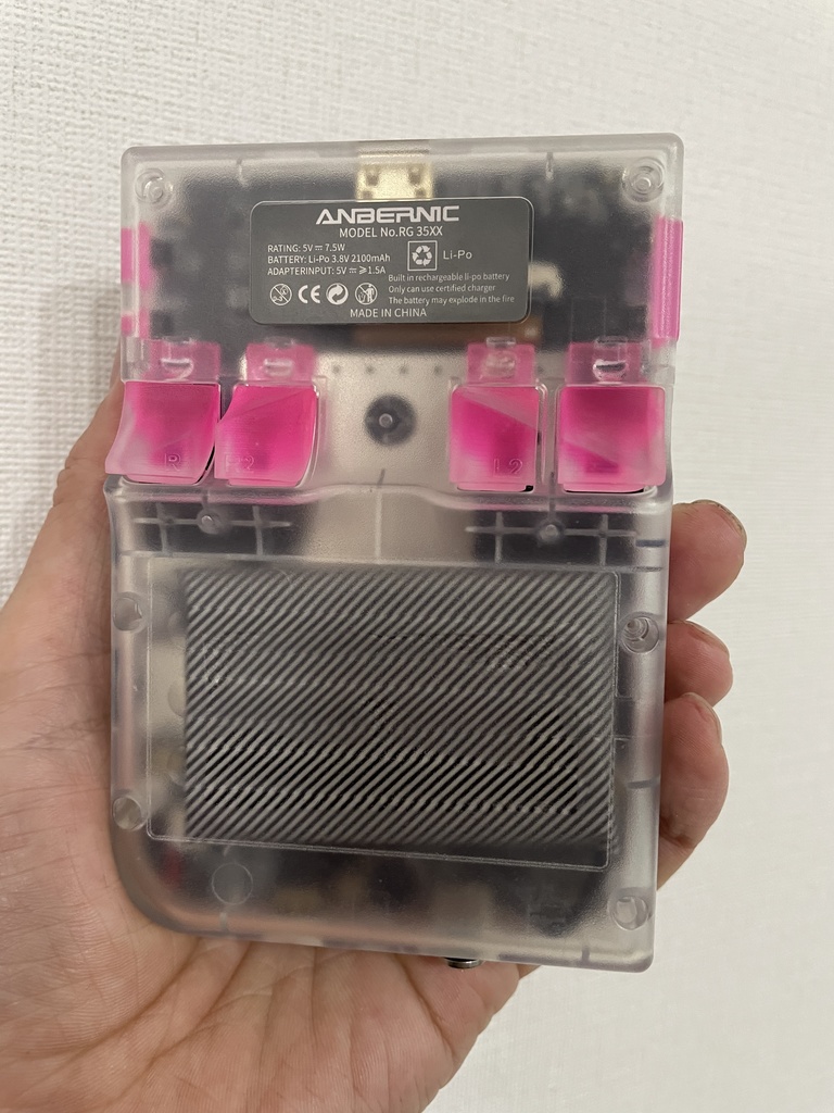 RG35XX用 背面ボタンセット Better Buttons for RG35XX Clear Color