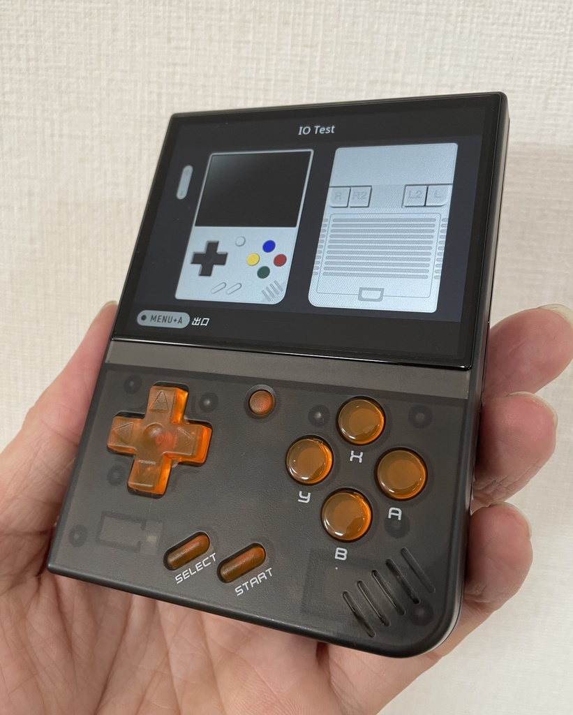 Miyoo mini Plus用 ボタンセット クリアーオレンジ