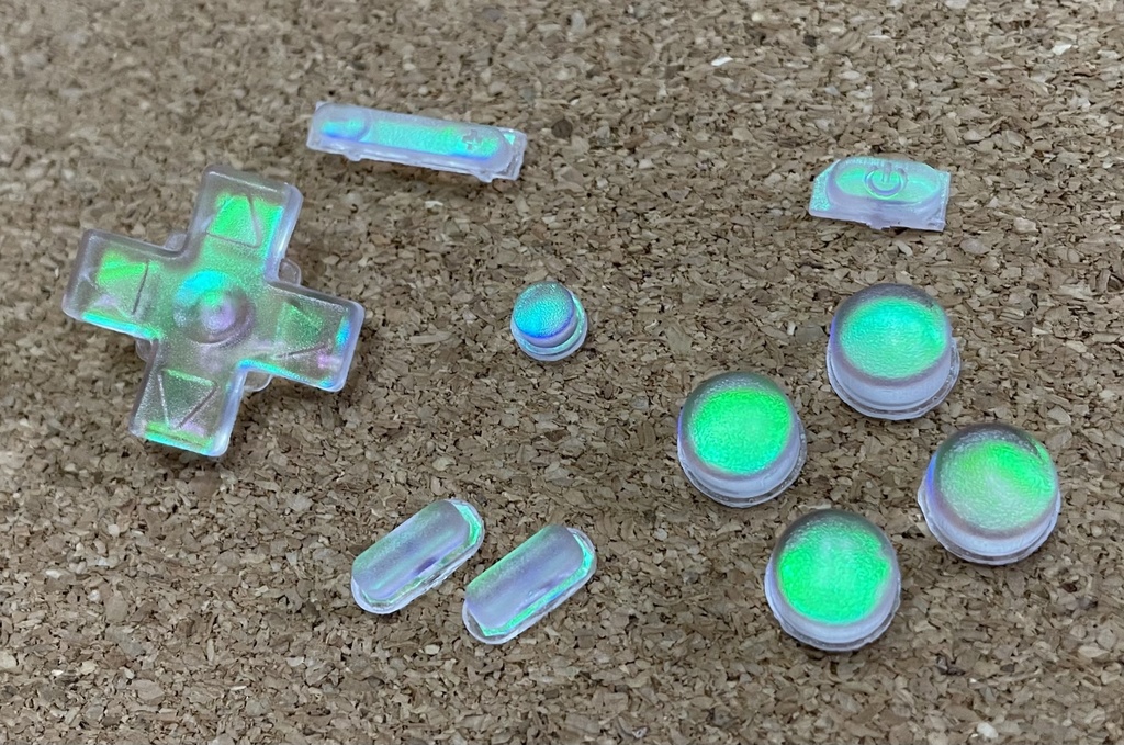 Miyoo mini Plus用 ボタンセット クリアーオパール